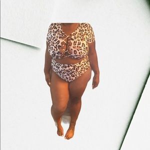 She In Two Piece swimsuit